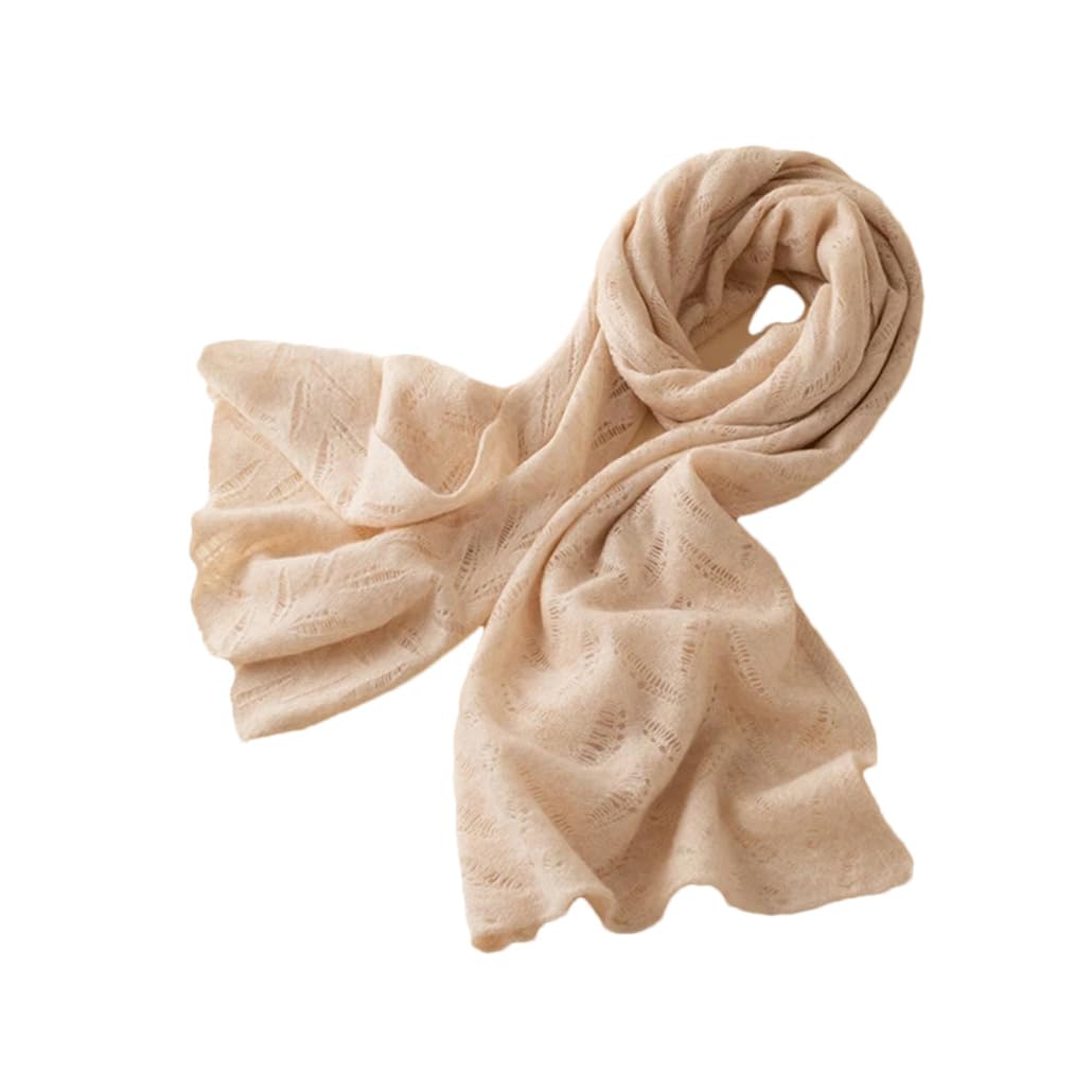 Bufanda de punto de cachemira para mujer, otoño e invierno, 190 x 60 cm, bufandas suaves y cálidas