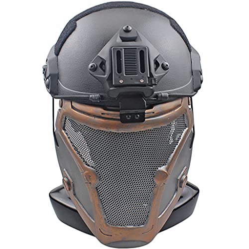Ensembles de Casques Tactiques Masques Paintball Chasse Jeu CS - 2