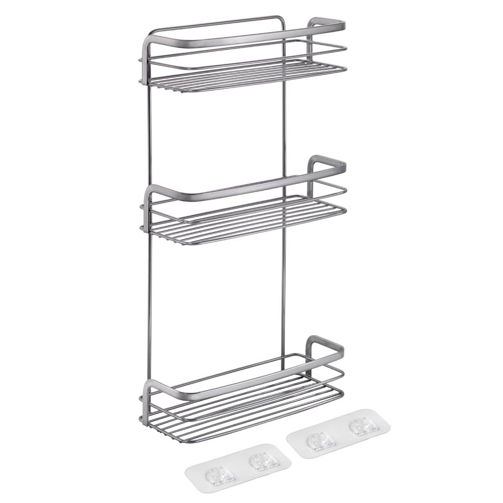 Metaltex Bad Regal 3-Etg. Origin LUXY, Ablage ohne Bohren, selbstklebend