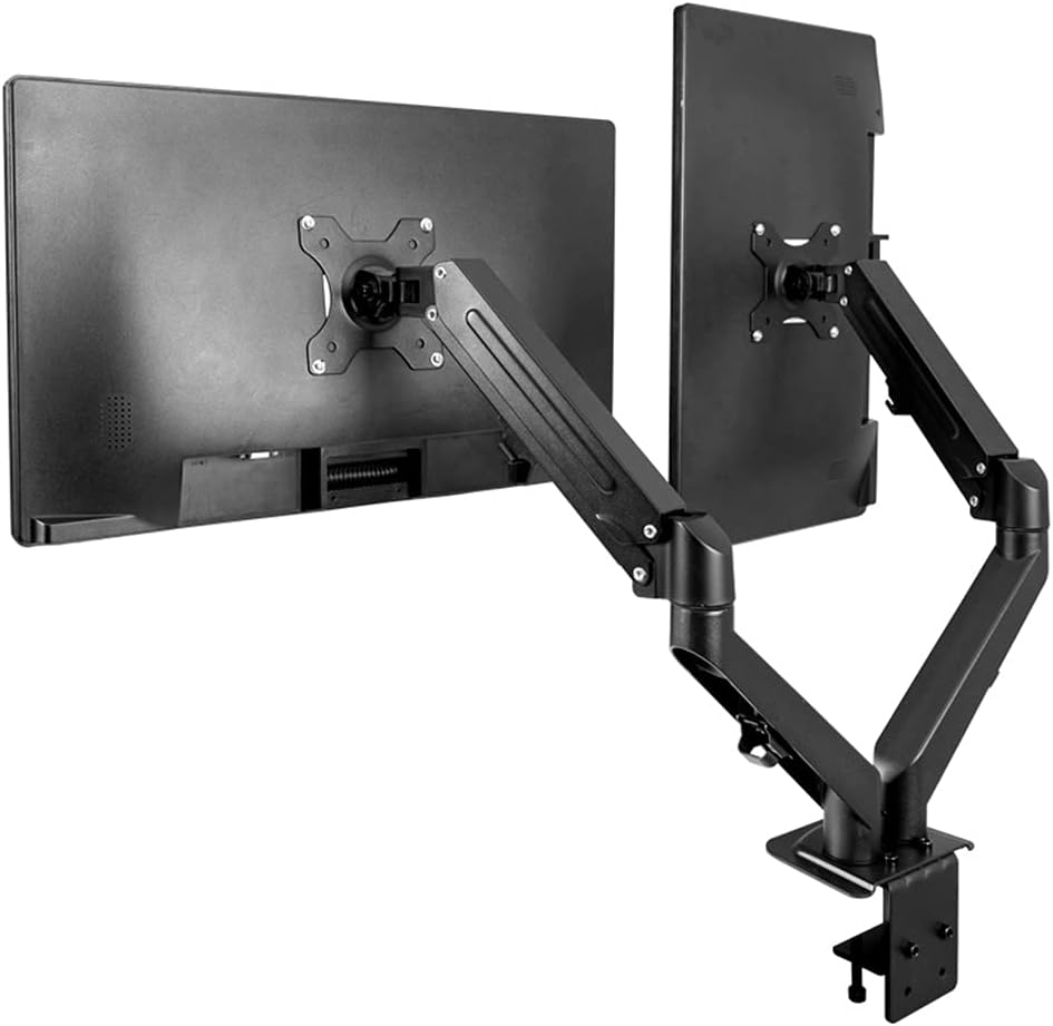 Full Motion Monitor Arm Bracket Suit for 13-27 Inch 2 Monitors Stand Support Vesa 75 * 75mm 100 * 100mm