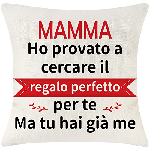 Merclix Mama Federe Cuscini Divano 45x45 Divertenti Regalo Mamma...