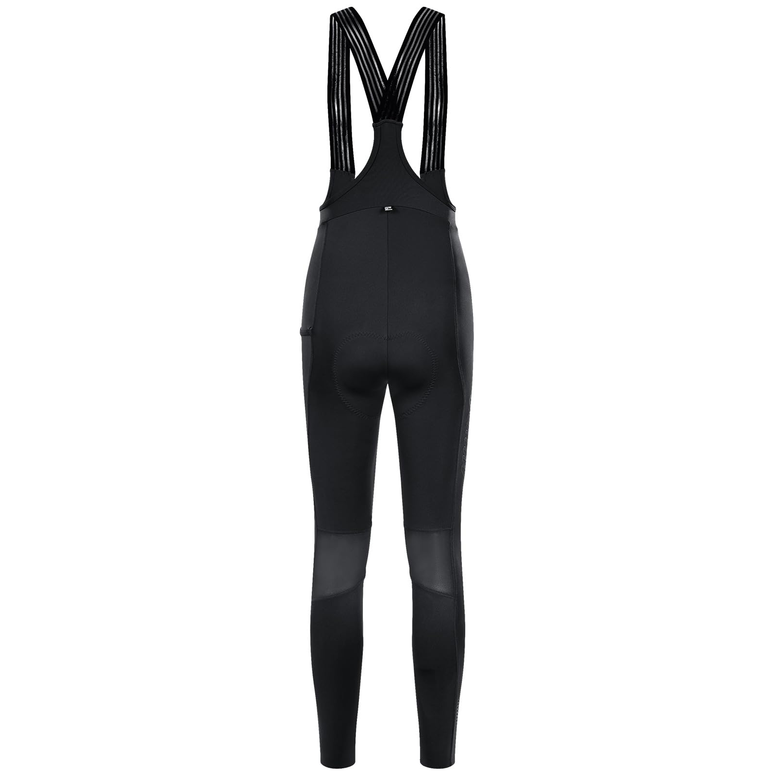 Santic Pantalon de cyclisme long pour femme avec rembourrage de l'assise réfléchissant super élastique en maille respirante