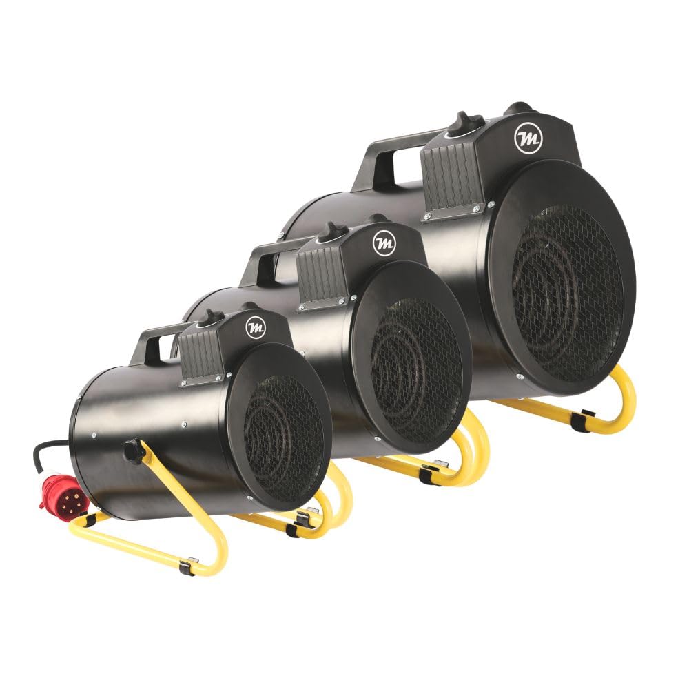 Aerotermo Eléctrico Industrial 5KW Calefactor Portátil y Ligero con Termostato Ajustable- EH CANNON BGP 05