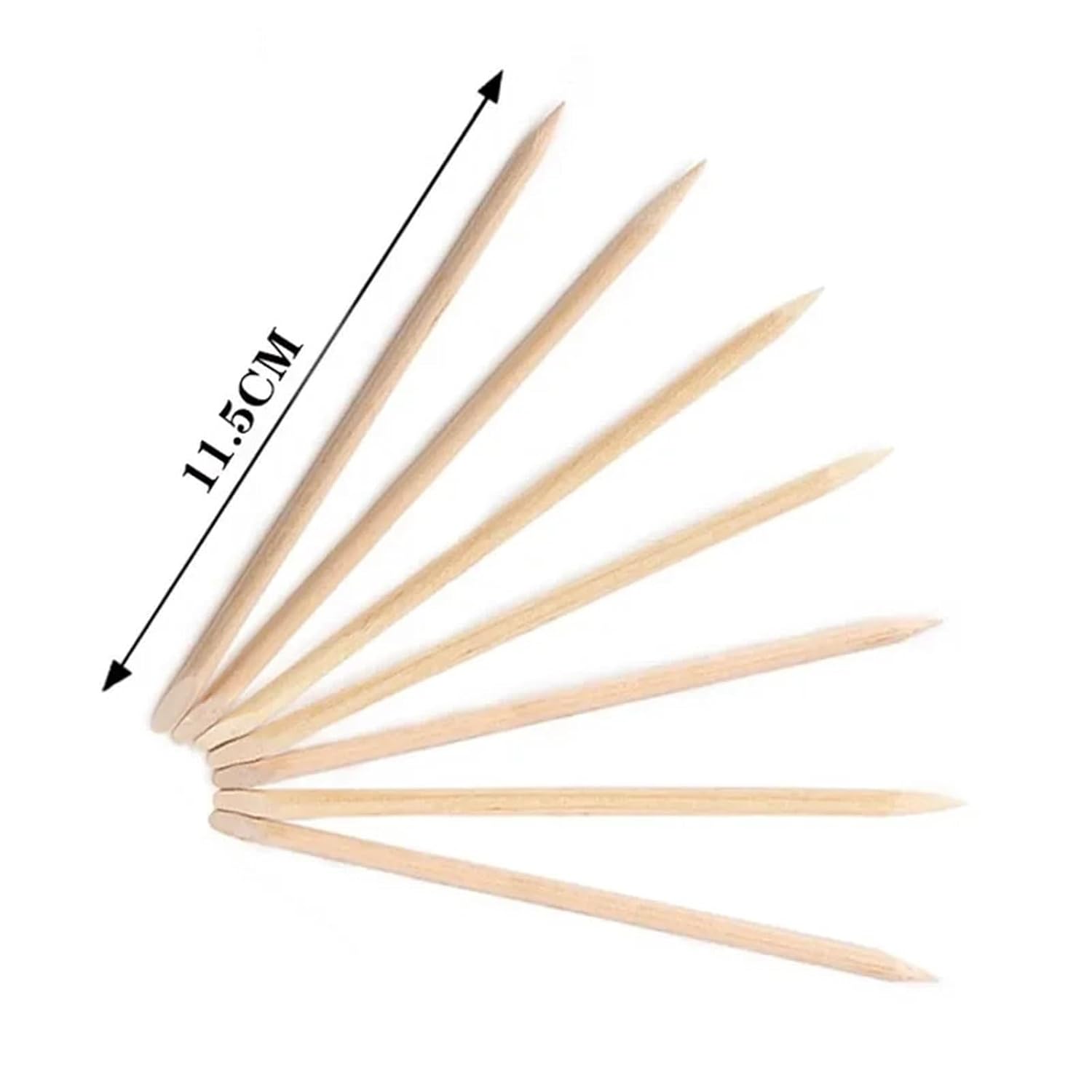 Wood Nail Sticks 400-2400Pcs Wood Grain Dead Leather Push Double-head Drill Pipe Cuticle Remove Nails Sticks Manicure(800pcs)