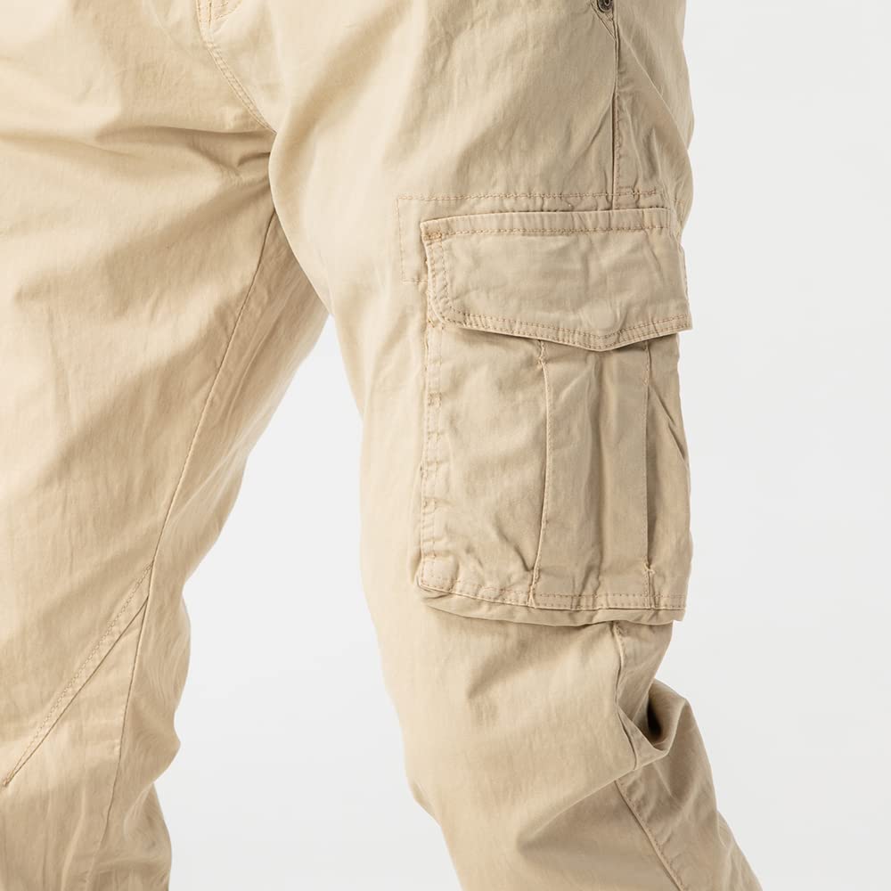 TONY BACKER Pantaloni Casual Elasticizzati Uomo Pantaloni Cargo da Uomo Pantalone in Cotone Leggero Uomo Cargo 6591