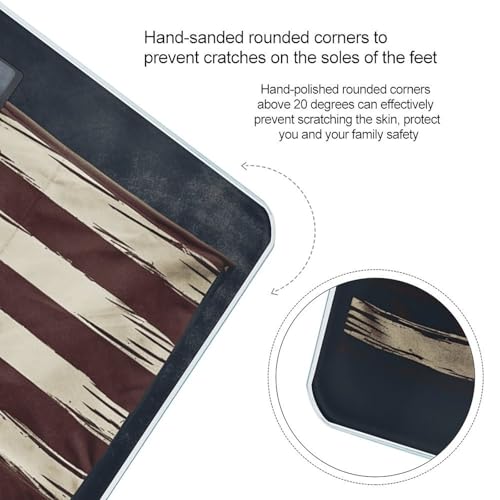 Báscula digital de baño de alta precisión con bandera americana miniatura 4