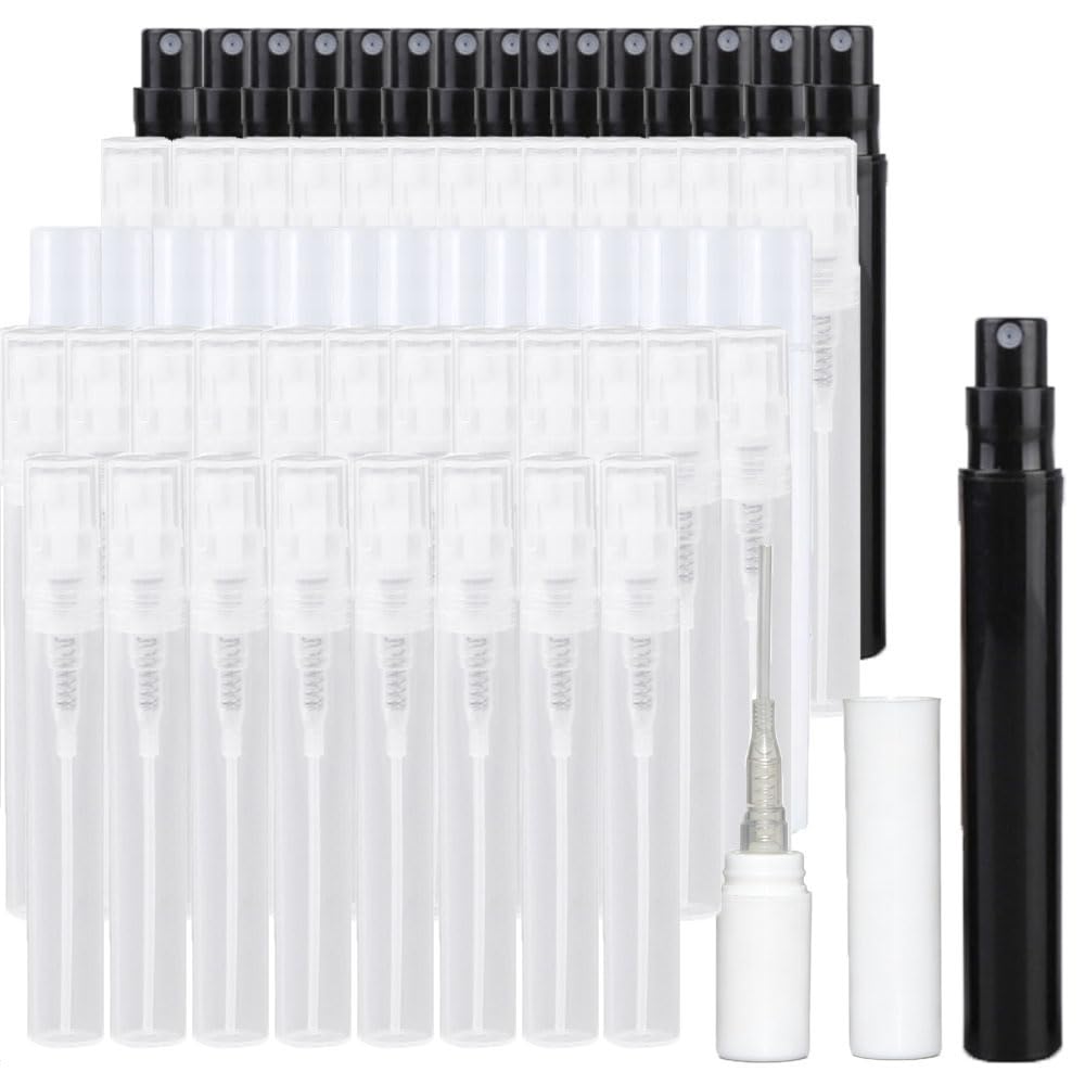 Flacon vide parfum plastique 4ml anti fuite atomiseur rechargeable blanc pour voyage sans stress