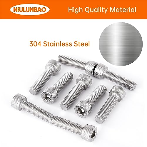 Vis à tête cylindrique M8x16 mm en inox 304 pour assemblages et fixations mécaniques