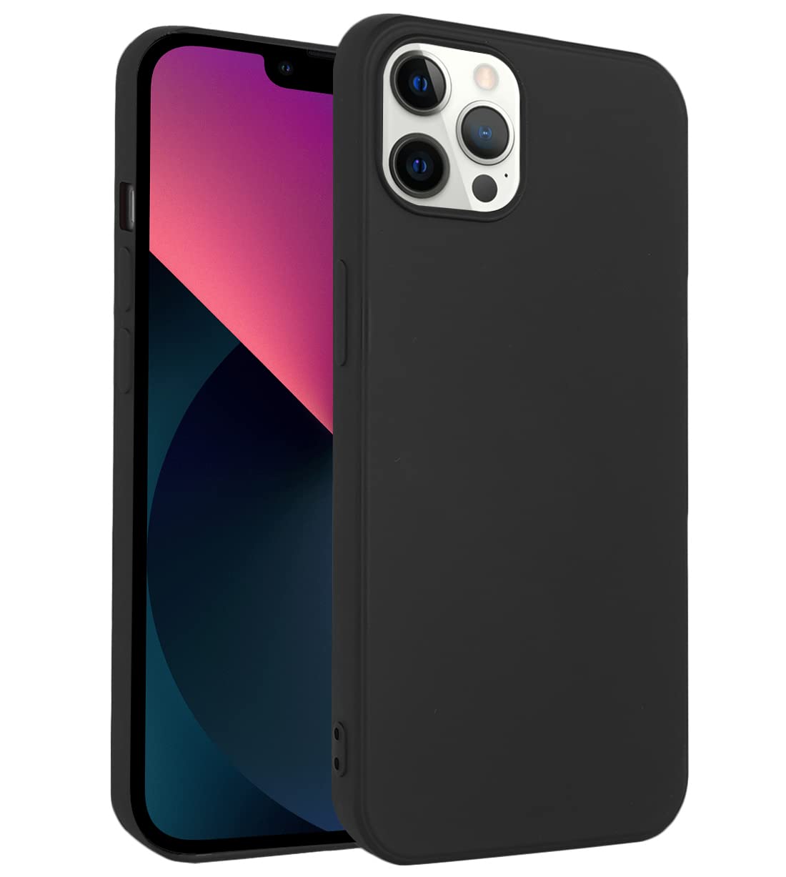 LOXXO® Microfiber Candy Case Compatible for iPhone 12 Pro Max 6.7 inch, Shockproof Slim Back Cover Liquid Silicone Case - Black (B08L988D5F) Amazon Price History, Amazon Price Tracker