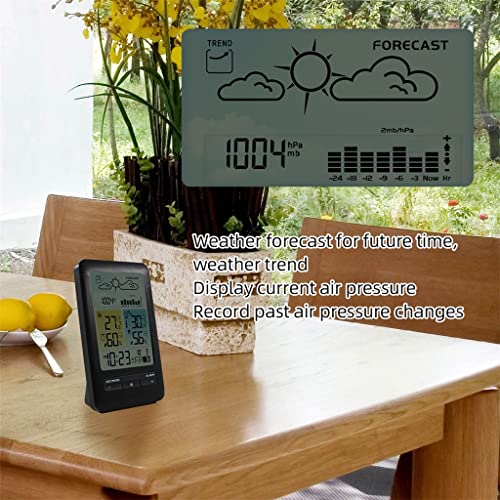 Station météo thermomètre avec baromètre intégré et prévisions de précision - 3