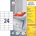 Avery Zweckform Universal Labels 70 x 37 mm for All A4 Printing White