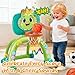 HAIMST Toddler Basketball Hoop & Soccer Goal, Dinosaur Sports Play Toy Activity Center, Interactive Musical Sports Toys with Light, Christmas Birthday Gift for Boys Girls
