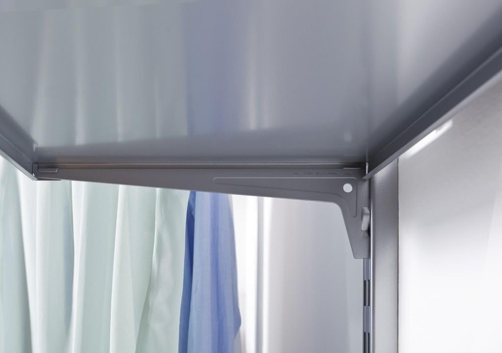 Element System Pro-Support Bracket Single Row, Pack of 2, 7 cm, 3 Colours, Length 15 cm, Wall Shelf, White, 18133–00000
