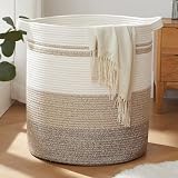 OIAHOMY Cesto portabiancheria da 100 l, con manici, cestino decorativo per soggiorno, cestino portaoggetti in tessuto per giocattoli, cuscini, coperte, vestiti, 48,3 x 53,3 cm, giallo sfumato
