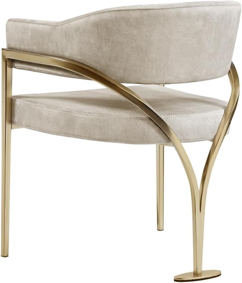 Pemberly Row Contemporary Stone Velvet Dining Chairs (Set of 6)