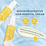 Hair Removal Cream, Lemon Flavor, Painless, Non-Irritant for Sensitive Skin, 5.07 Fl oz, For Intimate Area, Arms, Legs, Underarms, Chest, Dermatologically Tested, Unisex - Image 2