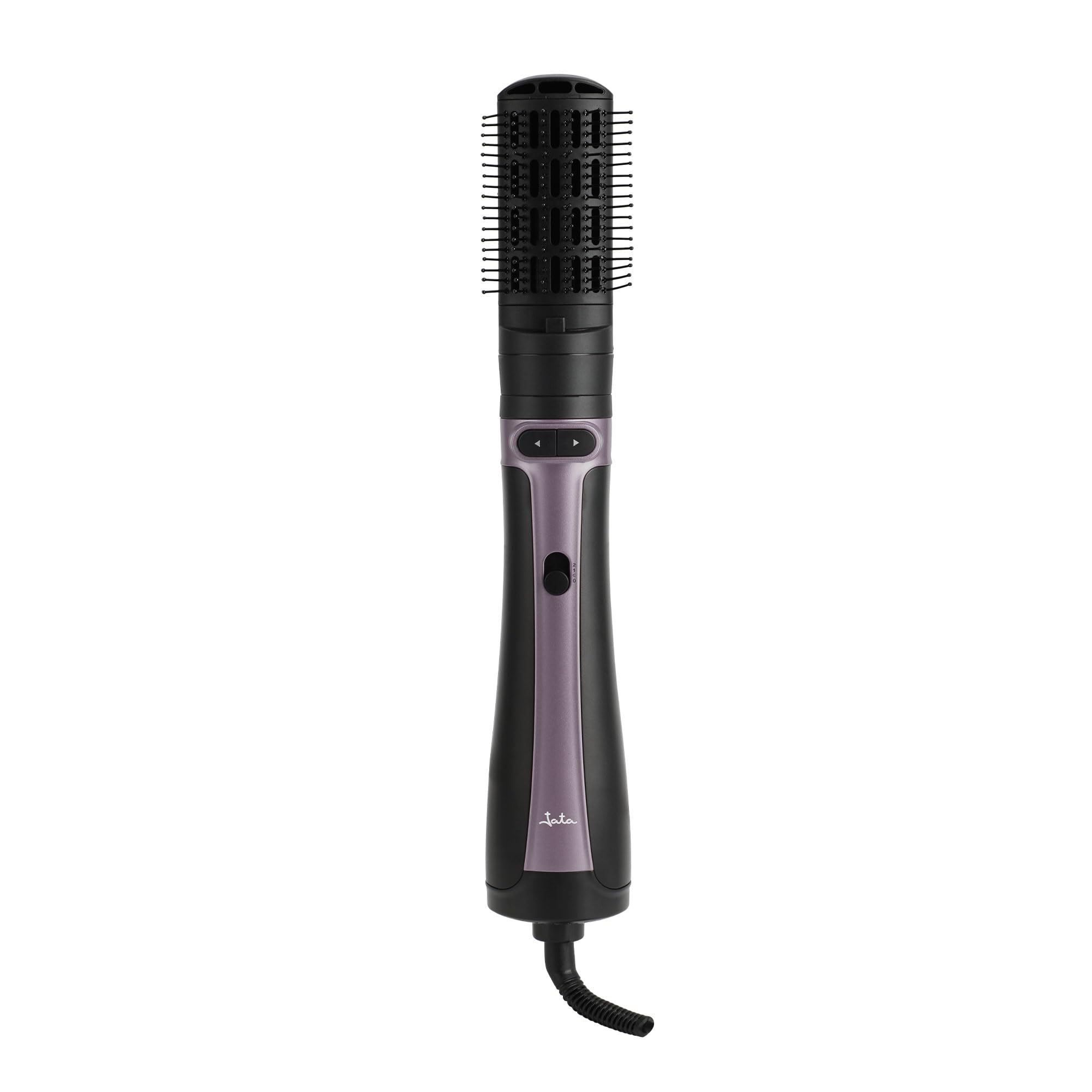 JATA JBSC2255 - Spazzola per asciugacapelli rotante 1200 W con 3 testine | Spazzola lisciante e spazzole rotonde 40 mm e 49 mm | Girevole con doppio senso | 2 temperature + aria fredda | Asciugatura