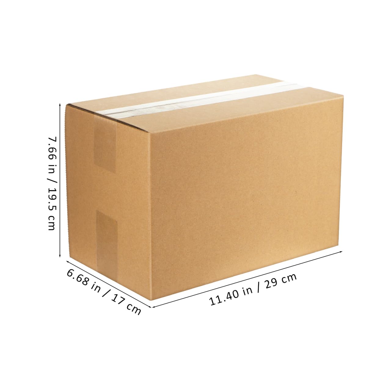 VILLCASE Moving Boxes 5 Pack 11.4 x 7.7 x 6.7 inch Cardboard Storage Boxes Foldable Packing Cartons for Household and Office Use - Image 3