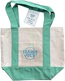 Trader joes Mini Pastel Canvas Tote Bags (1, Mint Green)
