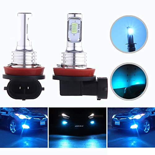 HOCOLO H8 H11 H9 H16(H16 Only fit Japanese Car!)LED Bulbs DRL Fog Light Brighting Daytime Running Lamp Replace Halogen 3570 CSP Chips Car Vehicle Part Plug-N-Play High Power(H8/H11_Fog,Ice Blue/8000K)