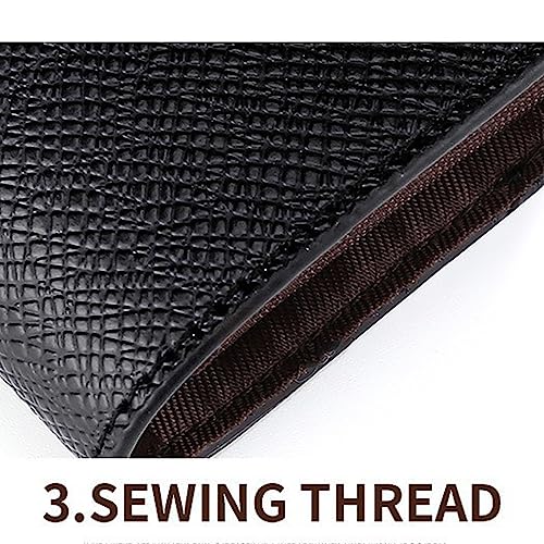 PU Credit Cards Wallet Holder with Coin Pocket for Women Business Change Money Purse (Coffee)2