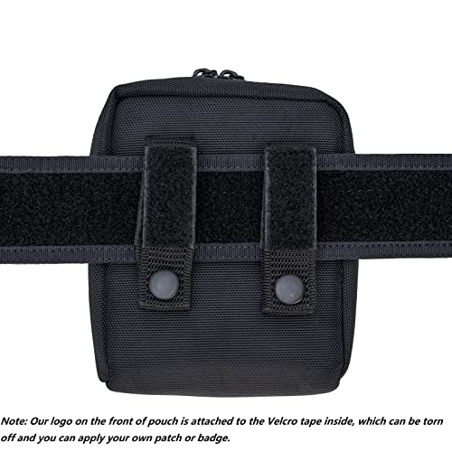 Dotacty Compact Utility Gadget Pouch Tactical Molle Nylon Duty Belt Pouches For Police Law Enforcement Work Edc Small Tool Waist Bag For 6.1" Cellphone Outdoor Camping Hiking Organizer(Snap) #TOP1