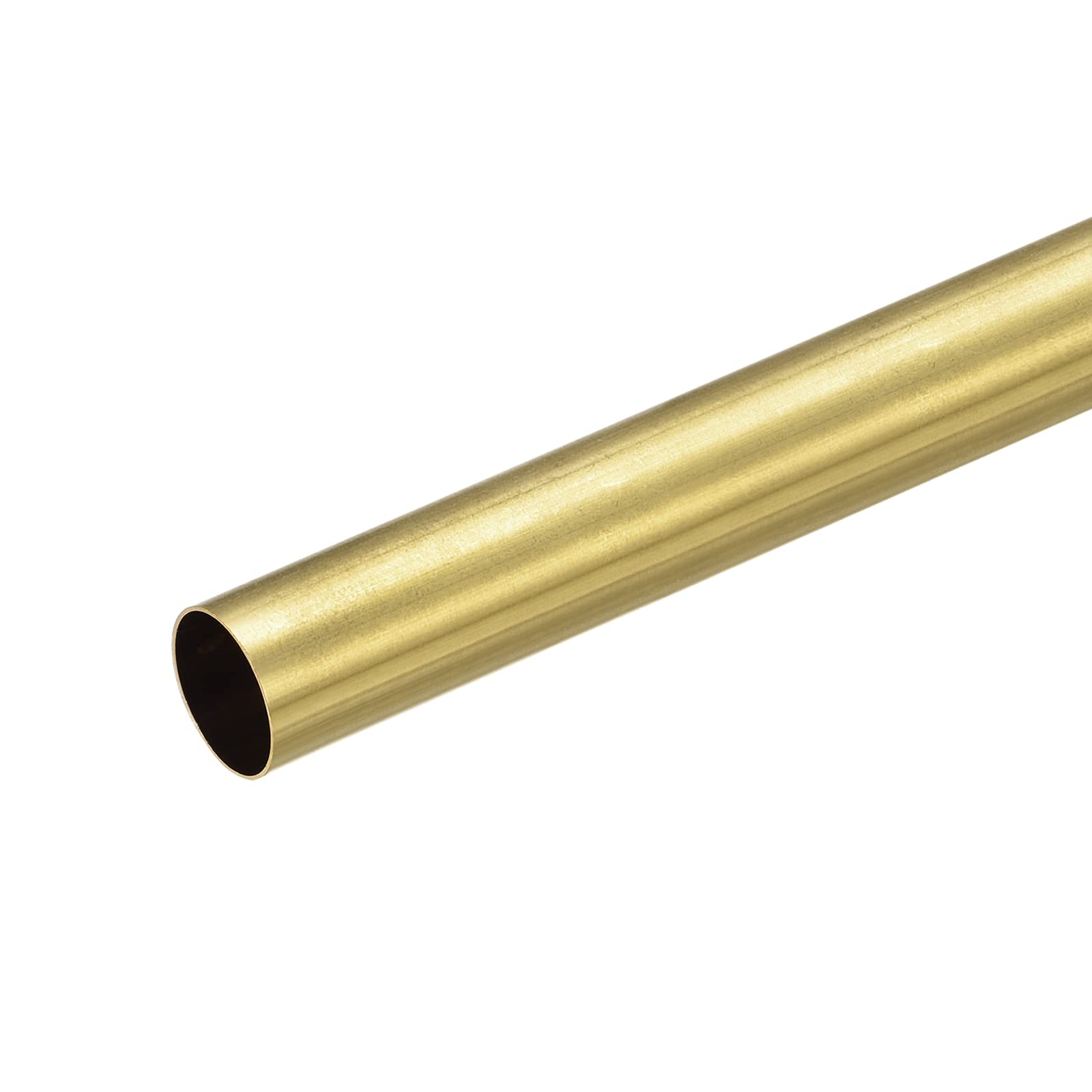 sourcing map Mosiężna rura okrągła 16 mm średnica zewnętrzna 0,5 mm grubość ścianki 200 mm długość rury