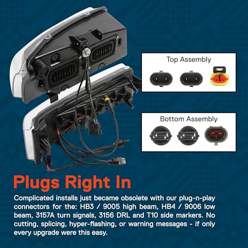 Image of TRUE MODS Full LED Headlight Assembly for 2003-2006 Chevy Silverado 1500