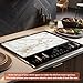 White Gold Stove Top Covers for Electric Stove,Abstract Marble Glass Cooktop Cover Protector,Anti-Slip Heat Resistant Range Cooktop Cover Mat 28