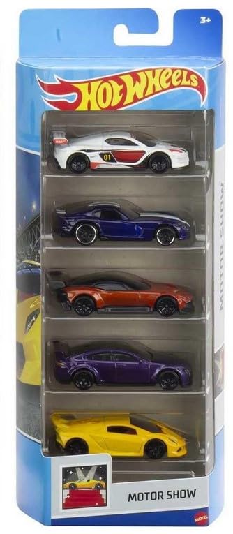 Hot Wheels Motor Show 5-Pack miniatura 1