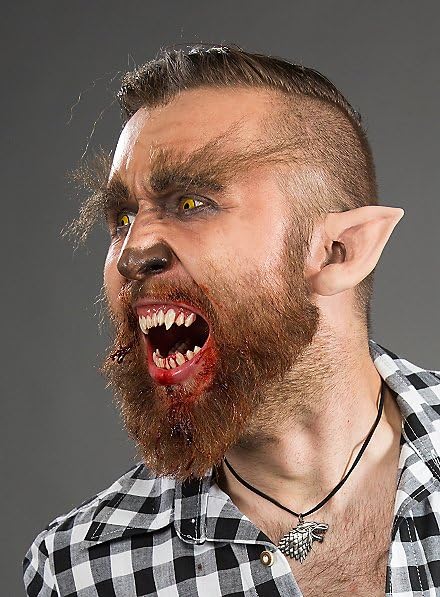 Hochwertiges Halloween Make-up Set - Hipster Werwolf - Verkleidung Schminke - Karneval & Motto-Party