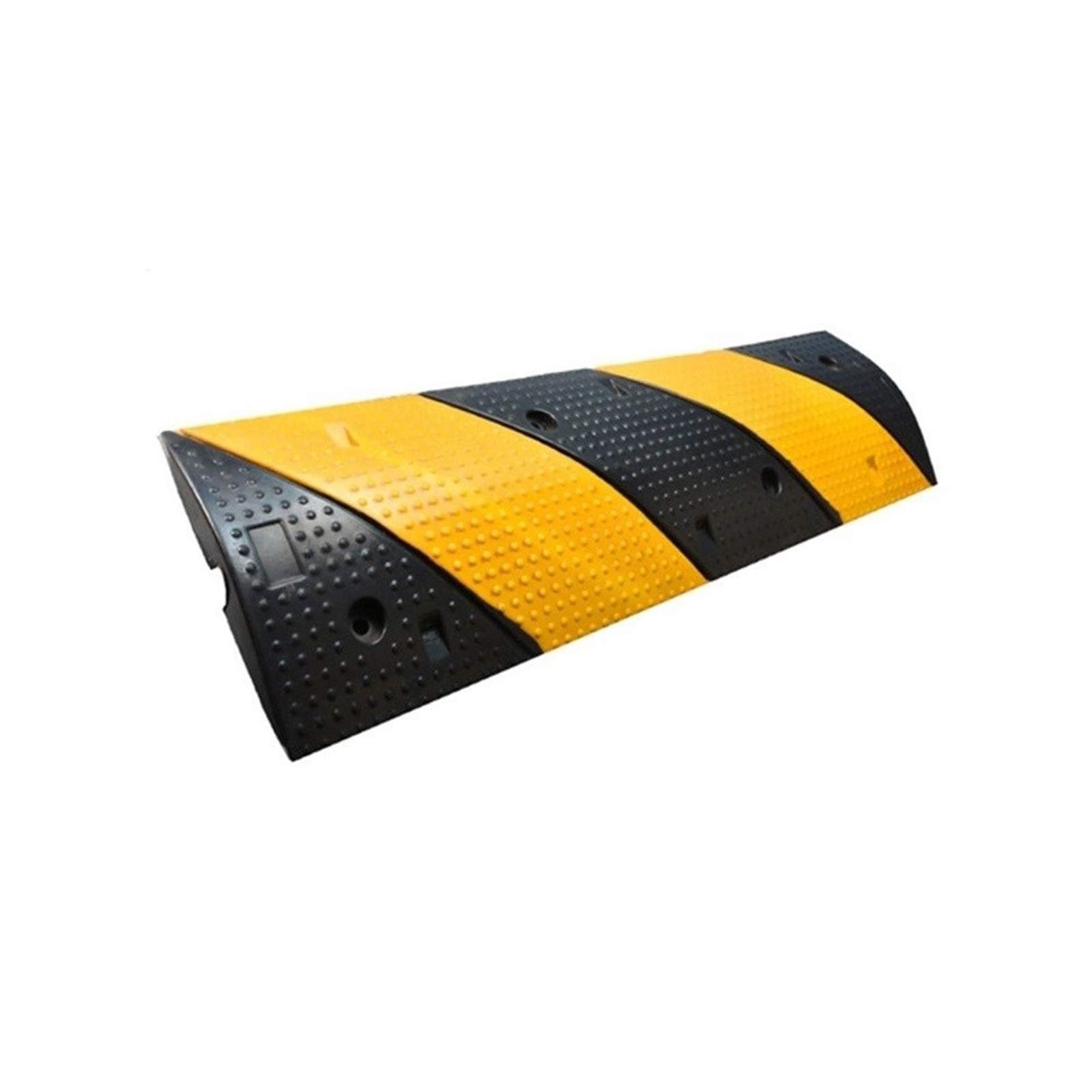 TIANQIHAO Speed Bumps 5 Mph, Speed Ramp Rubber Road Bumps Heavy Duty Modular Driveway Speed Bumps, Yellow And Black Rubber