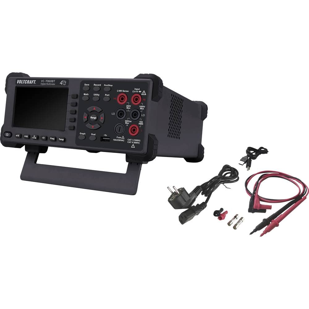 VOLTCRAFT VC-7060BT Tisch-Multimeter digital Datenlogger CAT I 1000 V, CAT II 600 V Anzeige (Counts): 60000