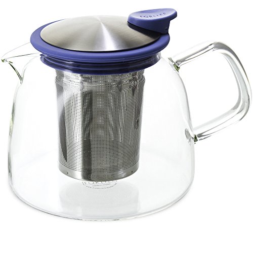 Tetera de cristal FORLIFE de 730 mL para preparar té a granel de forma limpia 3