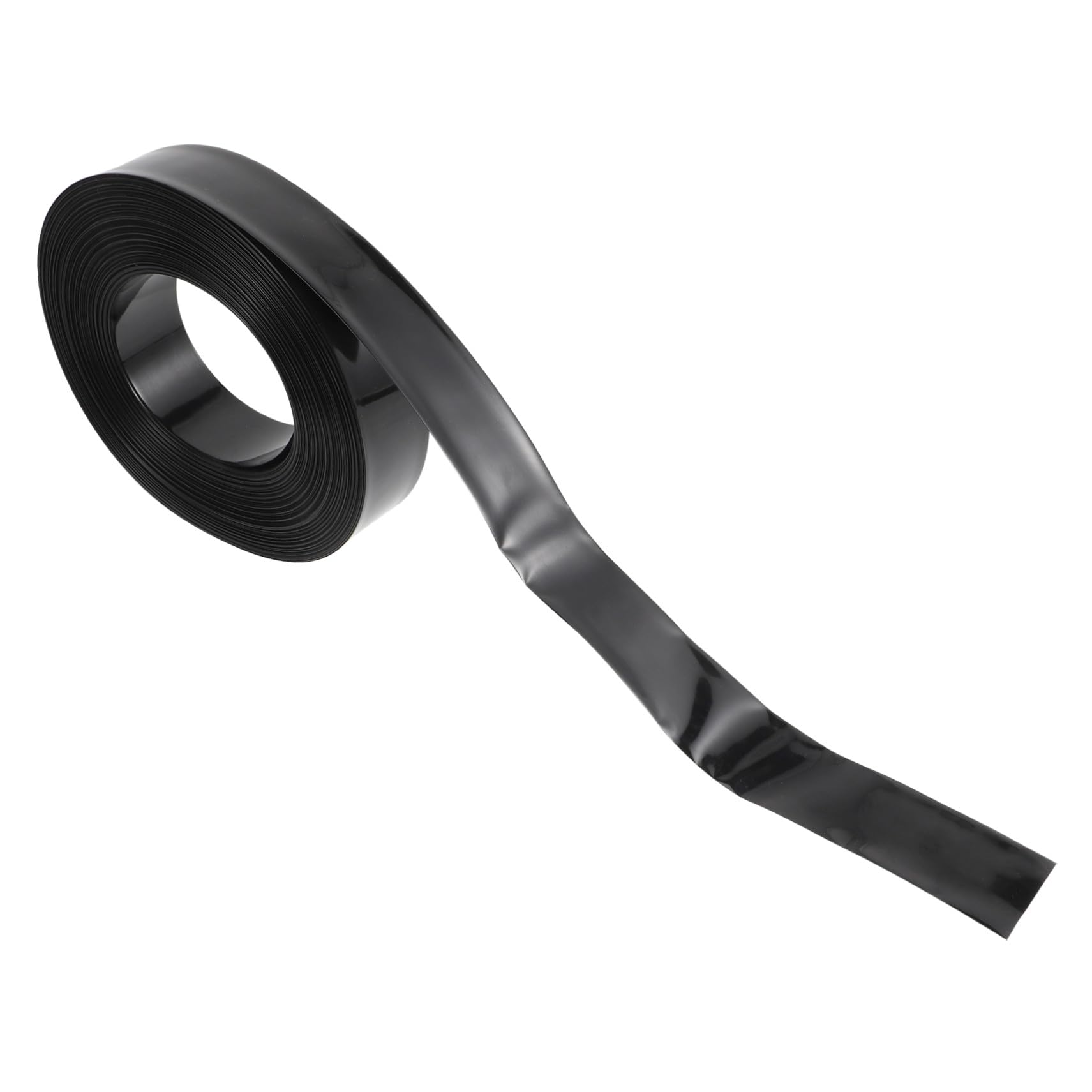 ERINGOGO Tube Thermorétractable PVC Noir Plat Gaine Isolante Industrielle Résistante à Usure Protection Anti-abrasion Câbles et Connexions Électriques