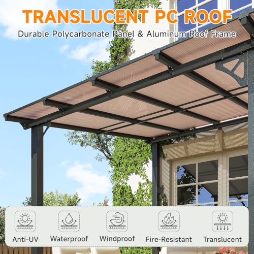 Image of 16'X10' Lean to Gazebo Pergola Patio Gazebos Pergolas Outdoor