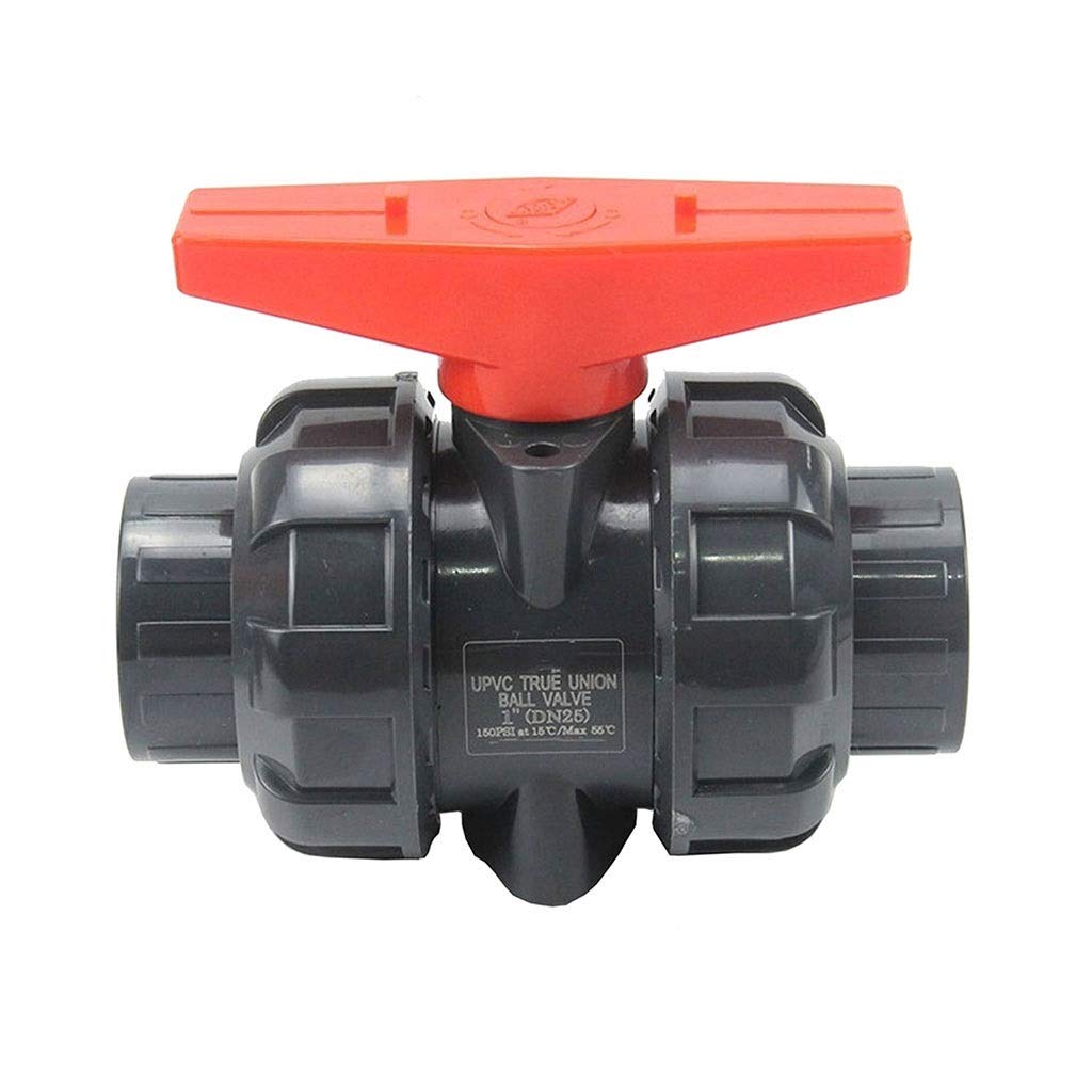 Złącze węża Zawór, zawór kulowy, 20 mm 25 mm 32 mm 40 mm 50 mm Zawór kulowy z PCV/zawory złączkowe, złącze rury wodnej z PCV Złączki do węży hydraulicznych Zawór odcinający(25mm (DN20))