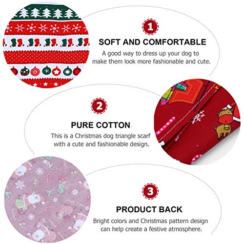 POPETPOP 4 PeÃ§as de Cachecol Cachecol Cachecol de Natal para Cachorros de Natal para Animais de Est