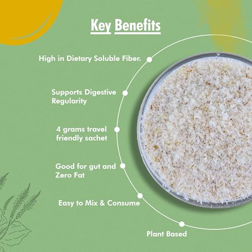 Image of iZaG Psyllium Husk (Isabgol) 120 Gram (4 Gram Sachet's * 30 Unit) | Natural Dietary Fiber for Digestion & Gut Health | 30 Travel-Friendly Sachets | 4 Gram per sachets | Sat isabgol