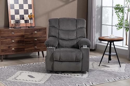 Sillón eléctrico reclinable tela terciopelo gris miniatura 4