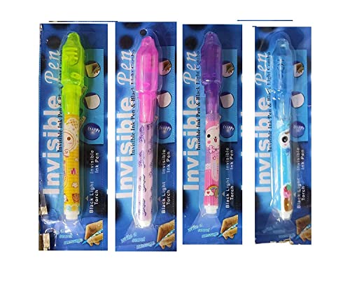 Image of kidivo Invisible Ink Magic Pen with UV-Light for Kids | Birthday Return Gifts for all age group (Multicolour, Pack of 24)