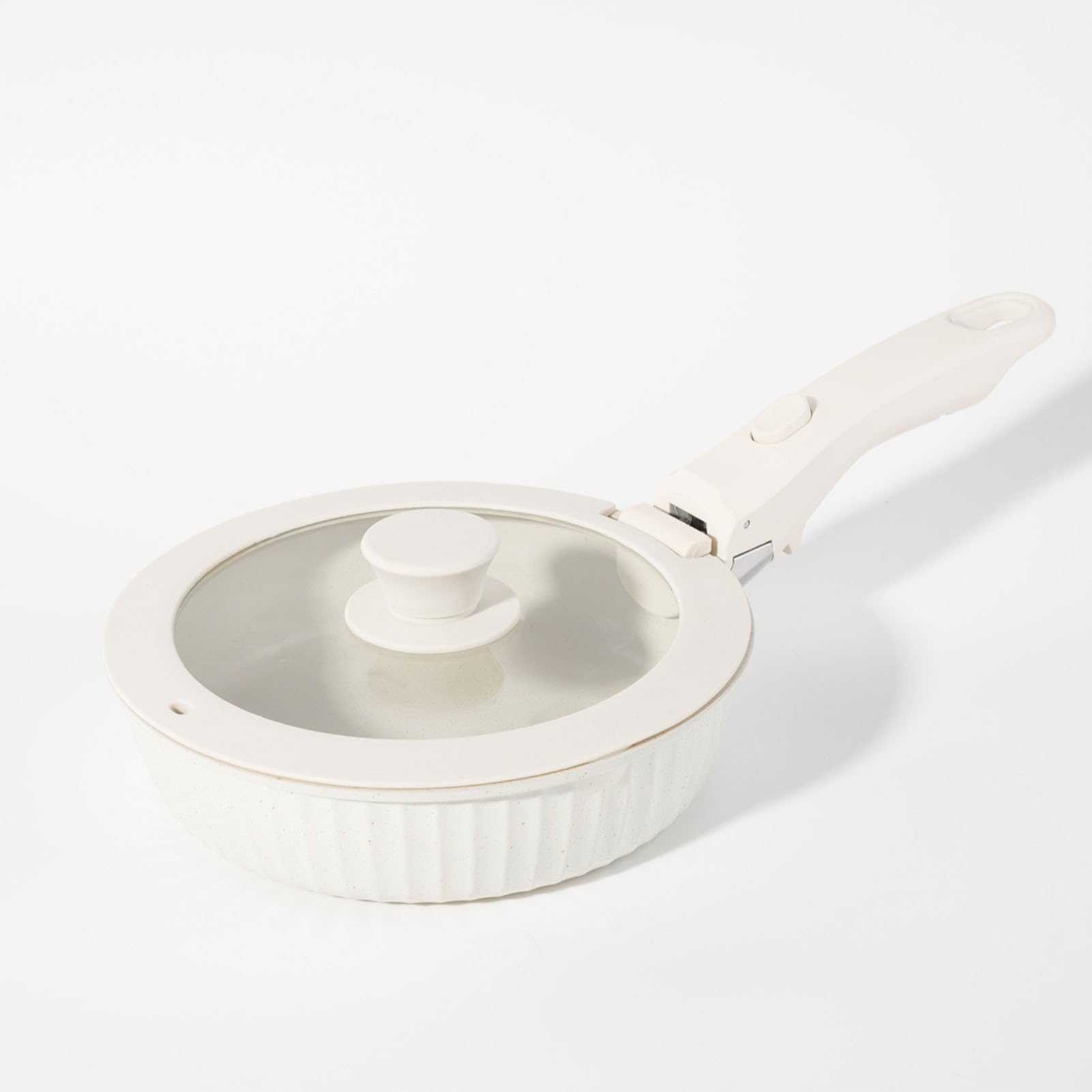 Haofy Set di Pentole e Padelle, Set di Pentole Antiaderenti a Induzione in Acciaio Inossidabile in Alluminio, Manico Staccabile per Fritture Al Forno, Cotture Bollenti, Piani Cottura da