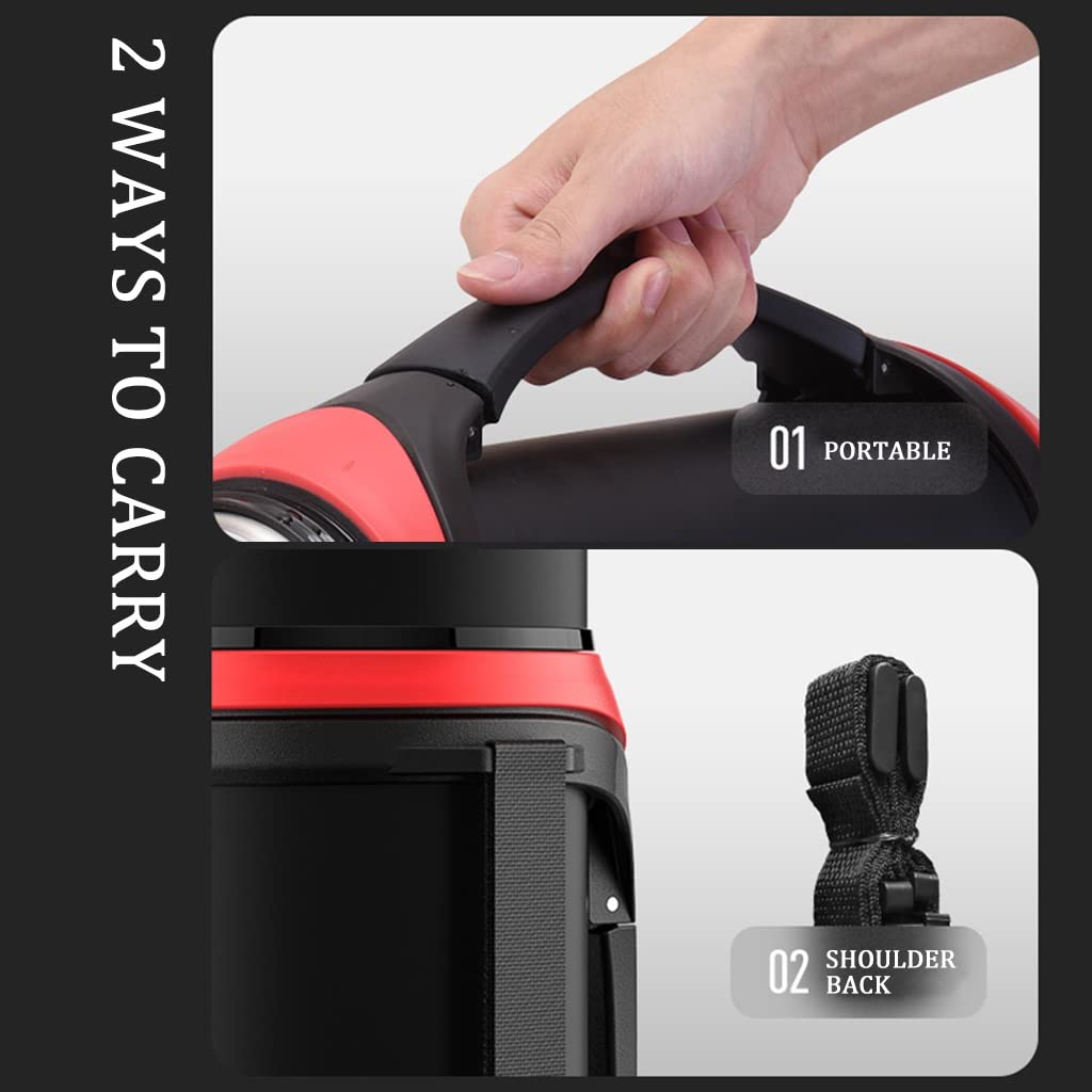 Zewnętrzny garnek izolacyjny ze stali nierdzewnej o dużej pojemności, duży termos na kawę do podróży, przenośna butelka na wodę, kawa kempingowa, termos, termos, utrzymuj ciepło 24