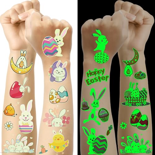 Ostertattoos Kinder, 120+ Leuchtende Kindertattoos Ostern Geschenke, Kleine...