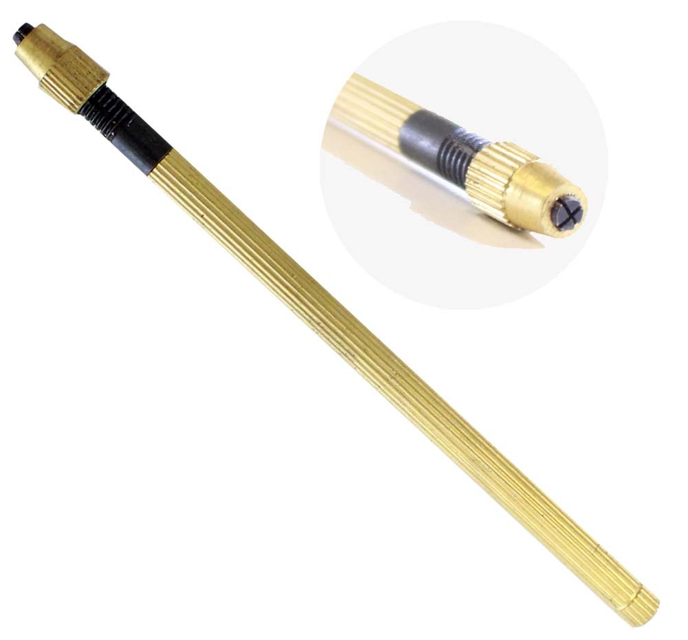 4 Inch Long Pin Vise With Textured Handle : ( Pack of 2 Pcs. )