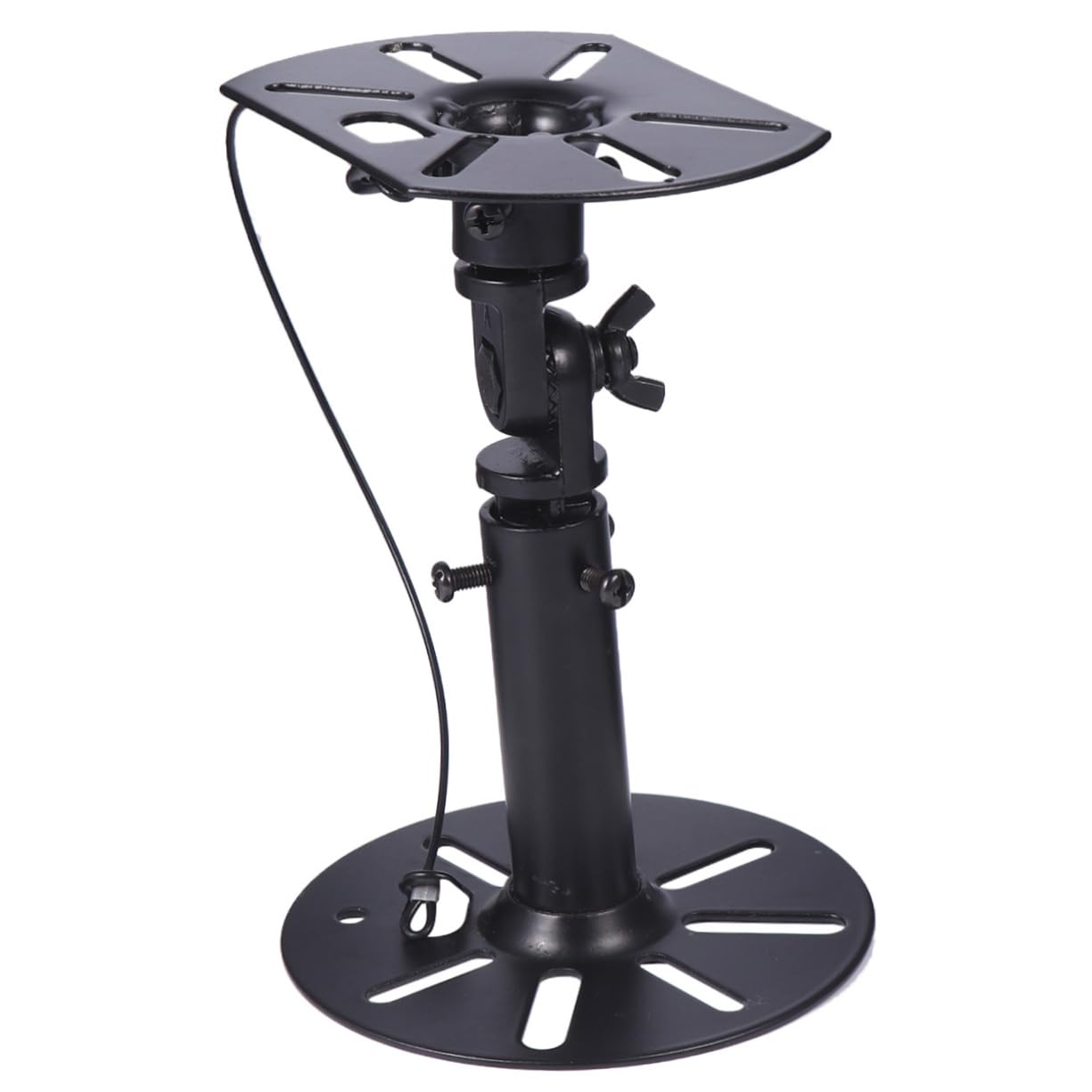Uonlytech Soporte 2 Negro Piezas para Altavoces de Acero Pared