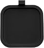 SplashNColor Small Shelf for Acoustic Panels - Floating Wall Shelf with Easy Click-On Design, Modern Storage and Display Solution for Home or Office - ABS - Black - 1 Pack Rounded Square