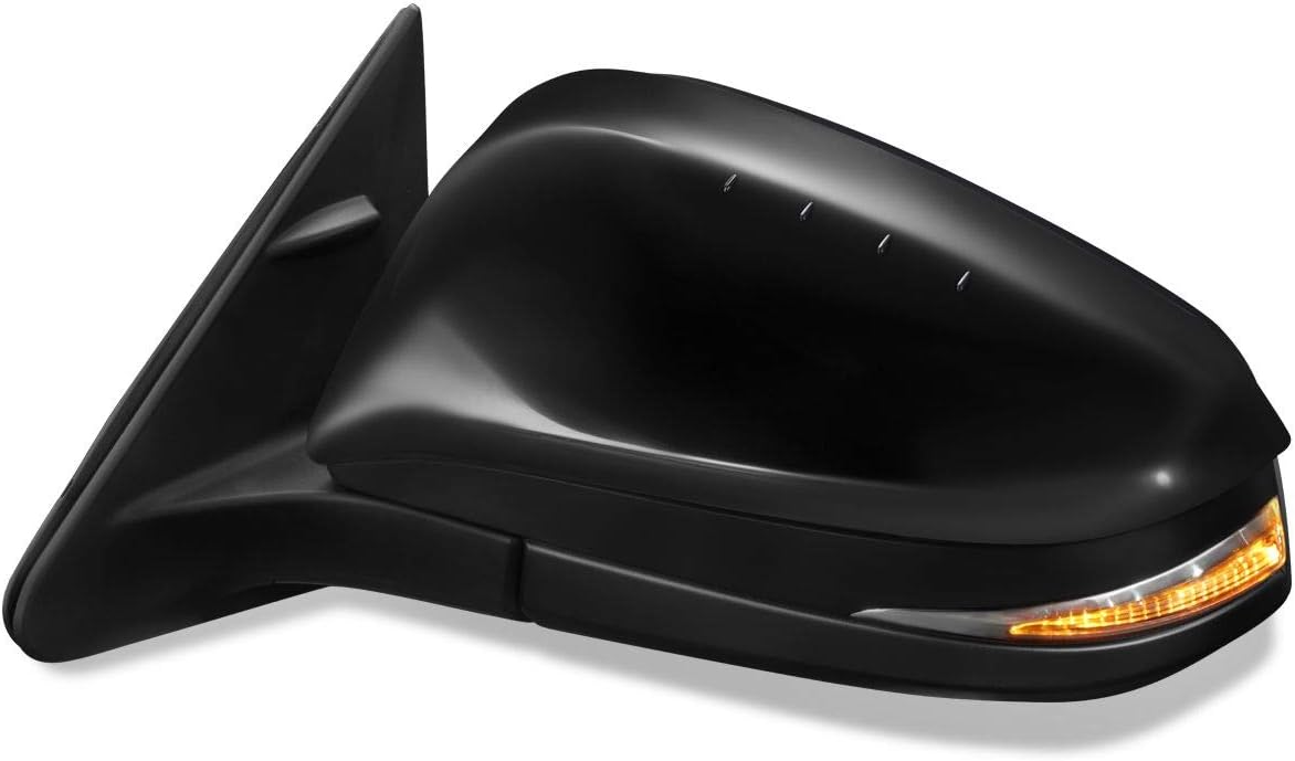 Auto Dynasty TO1320317 OE Style Powered+Heated+Turn Signal Driver Left Side View Door Mirror Compatible with Toyota Highlander 14-16