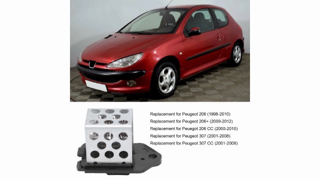 Résistance De Ventilation Chauffage 6450.EP - Pour Citroën Xsara Picasso, C5 III, Peugeot 206 (1998-2008) - 13
