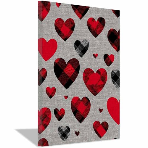Toile en 2D pour la Saint-Valentin encadrée 70x100cm comme cadeau idéal